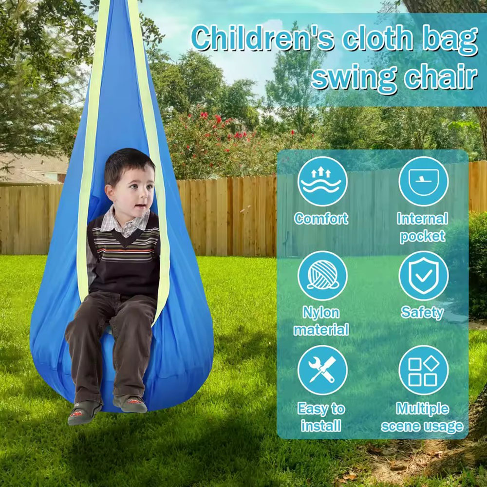 Kids Outdoor Swing Set - 어린이용 포드 스윙 시트, 나일론 매달린
