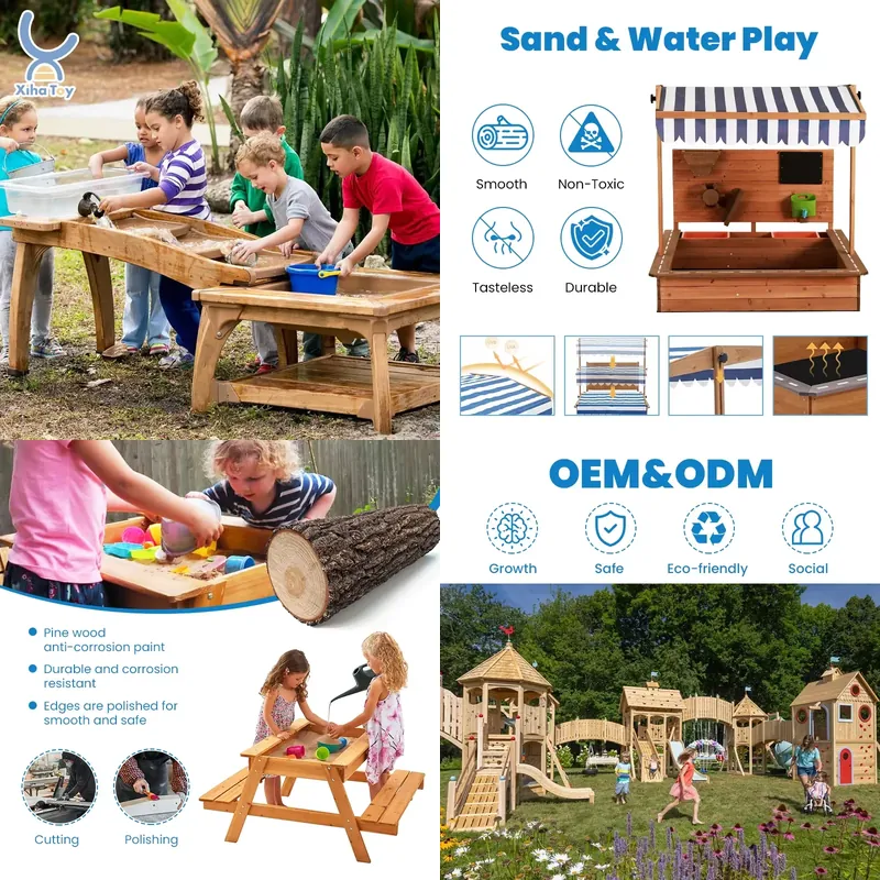 Kids Outdoor Activity Table - 2026년형 유치원 물놀이 테이블 야외 몬테소리