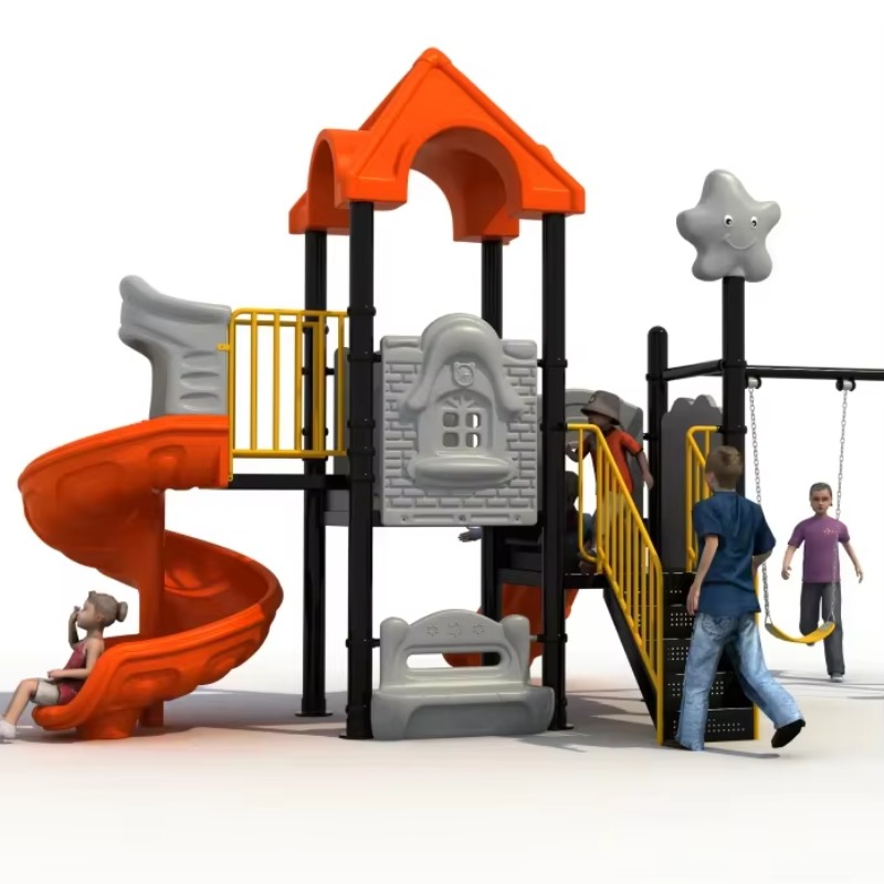 Kids Outdoor Climbing Equipment - 야외용 철제 플라스틱 그네 세트 (등반