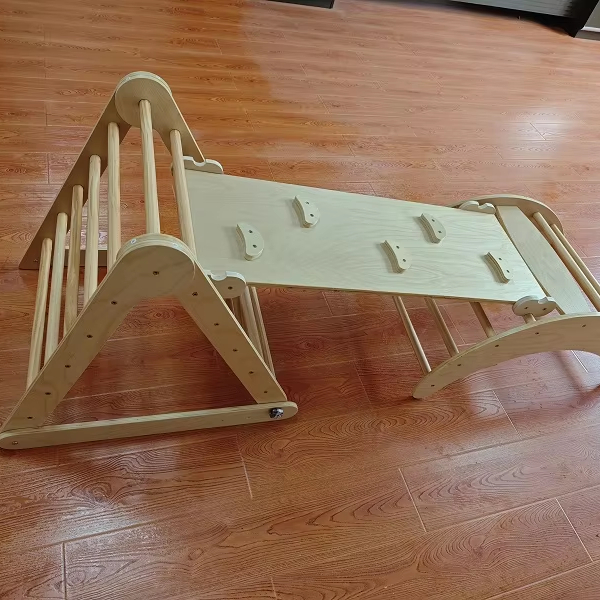 Kids Outdoor Wooden Playset - 인기 급상승 3-in-1 몬테소리 원목 정원