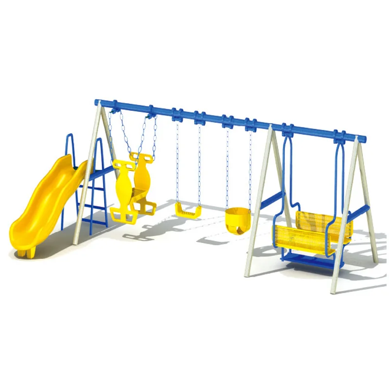 Kids Outdoor Swing Set - 어린이용 놀이터 그네 세트, 시소형 금속