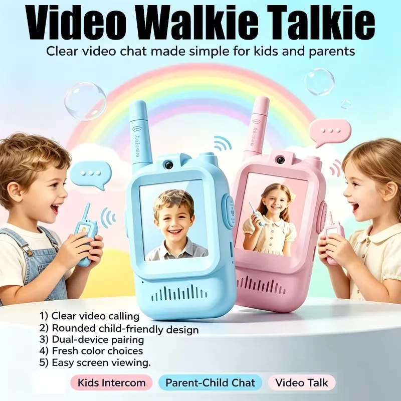 Kids Outdoor Lounge Set - 새로운 어린이용 비디오 워키토키 2팩 화면이