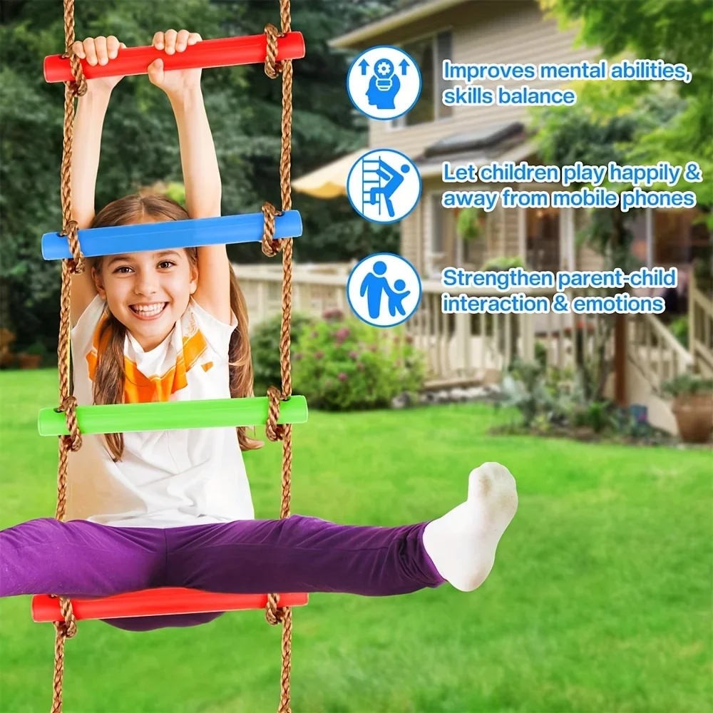 Kids Outdoor Climbing Equipment - 1개 다채로운 색상의 어린이용 등반 사다리