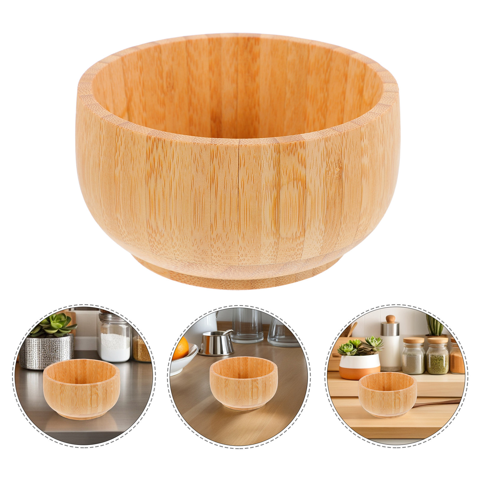Kids Outdoor Bbq - 어린이용 대나무 그릇, 가볍고 보온성 좋은