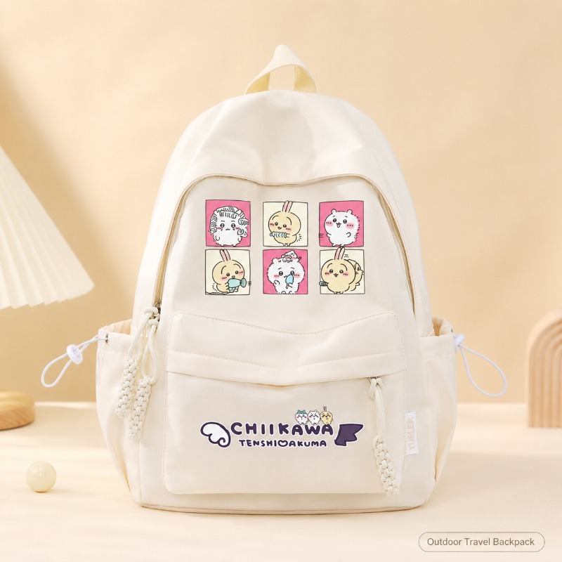 Kids Outdoor Backpack - 귀여운 치이카와 어린이 백팩 강화 원단