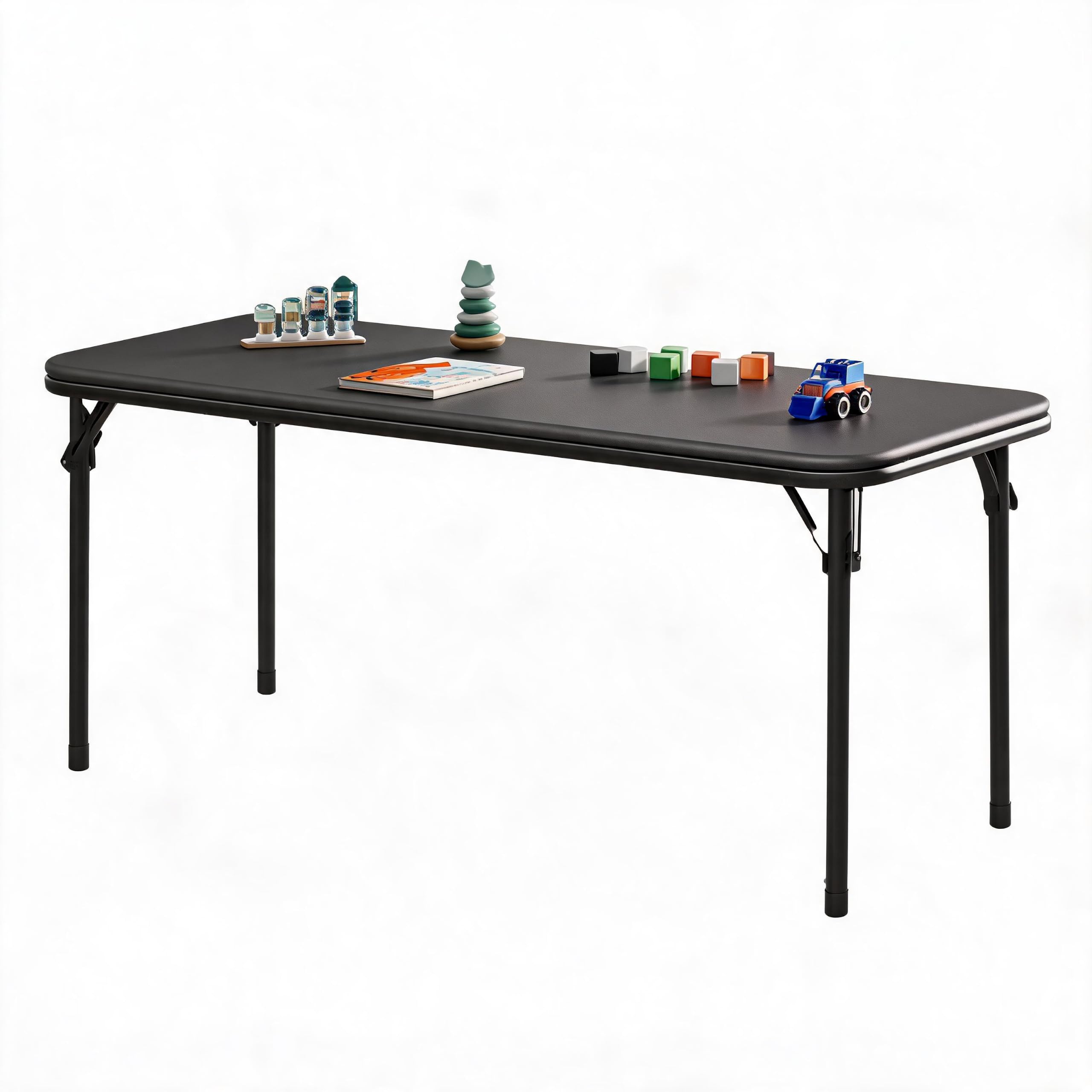 Kids Outdoor Activity Table - 47인치 직사각형 접이식 테이블, 실내/실외용 휴대용