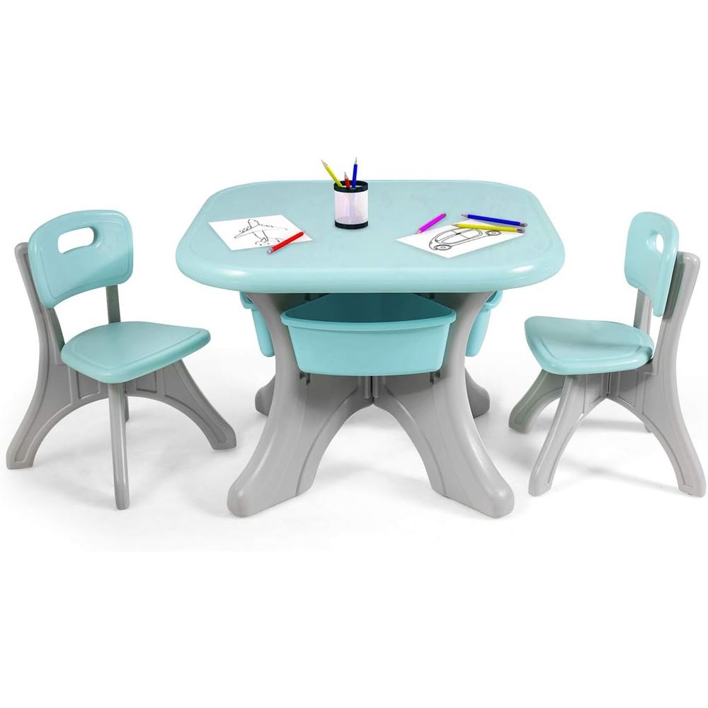 Kids Outdoor Activity Table - 어린이용 테이블 및 의자 세트, 3개