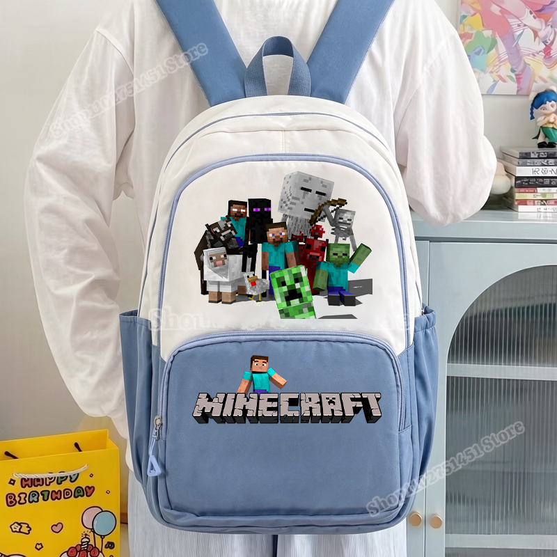 Kids Outdoor Backpack - 2pcs 광부 공예 학생용 연필 케이스가있는