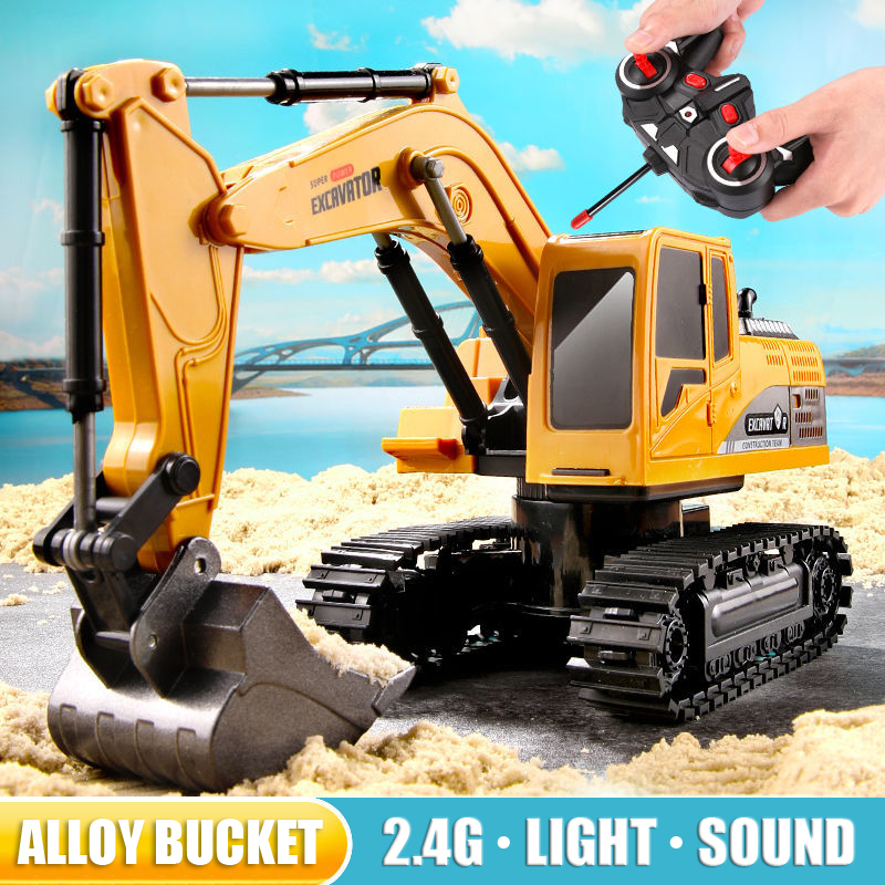 Kids Outdoor Digger - RC 굴삭기 2.4Ghz 6 채널 1:24