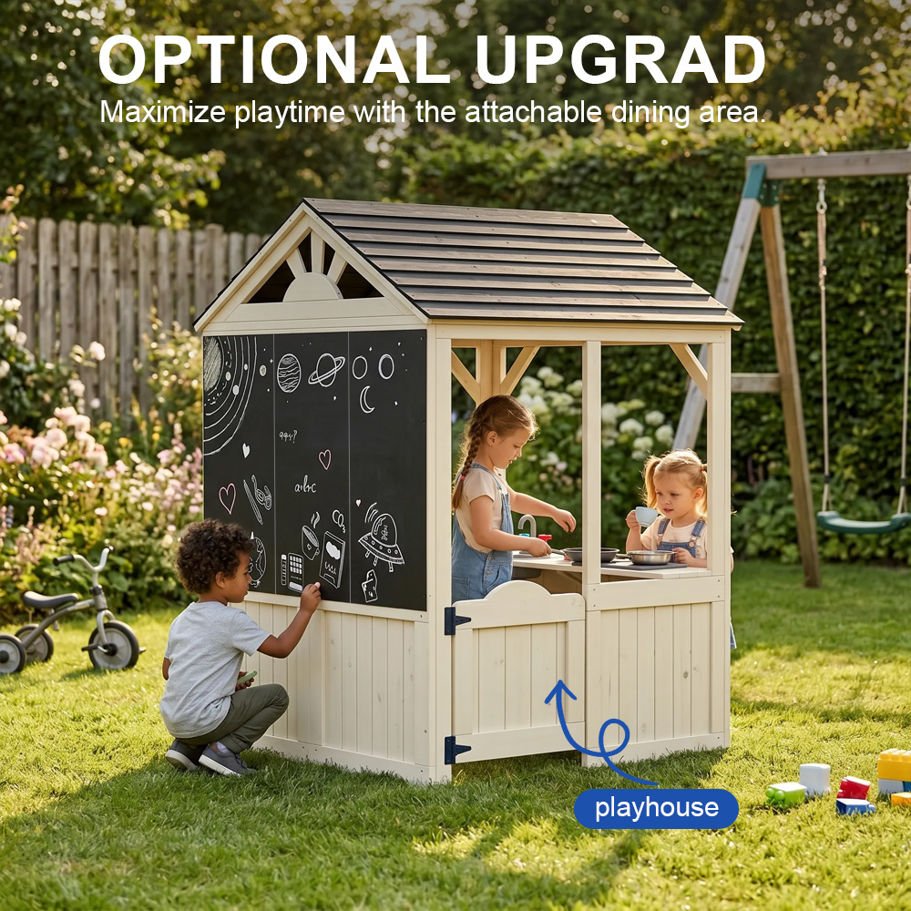 정원 건물 가구 어린이 놀이집 놀이터 역할놀이 야외 피 - Kids Outdoor Wooden Playset 리뷰 및 가격