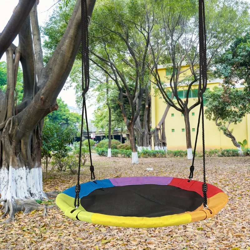 원형 옥스포드 네트 캔버스 어린이 해먹 교수형 로프 스 - Kids Outdoor Swing Set 리뷰 및 가격