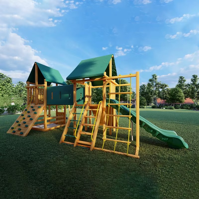 대형 목재 타워 놀이공원 어린이 게임 놀이기구 야외 플 - Kids Outdoor Wooden Playset 리뷰 및 가격