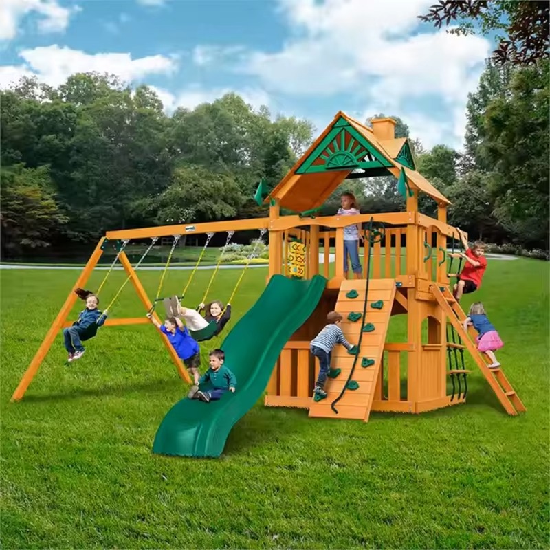 대형 목재 타워 놀이공원 어린이 게임 놀이기구 야외 플 - Kids Outdoor Wooden Playset 리뷰 및 가격