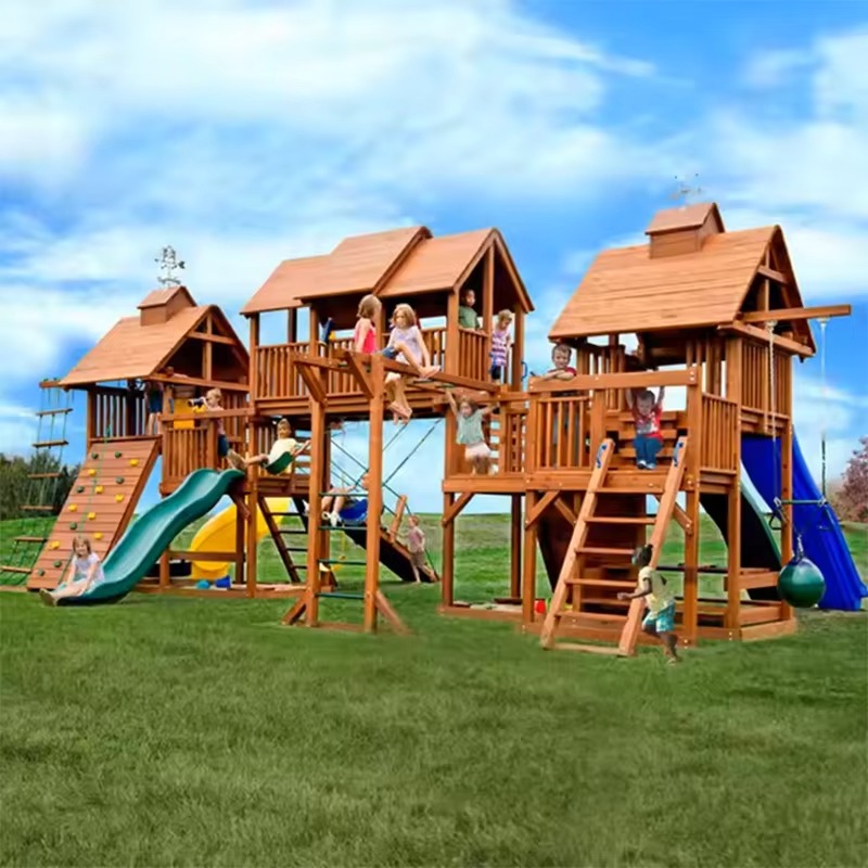 대형 목재 타워 놀이공원 어린이 게임 놀이기구 야외 플 - Kids Outdoor Wooden Playset 리뷰 및 가격