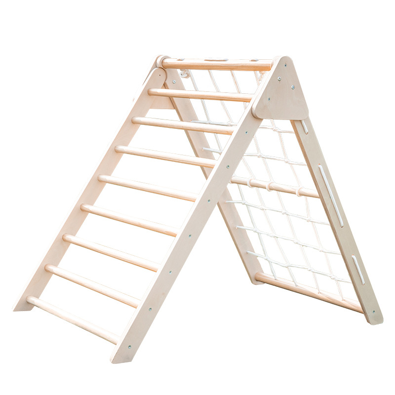 접이식 나무 삼각형 클라이머 슬라이드 램프 포함, 실내 - Kids Outdoor Wooden Playset 리뷰 및 가격