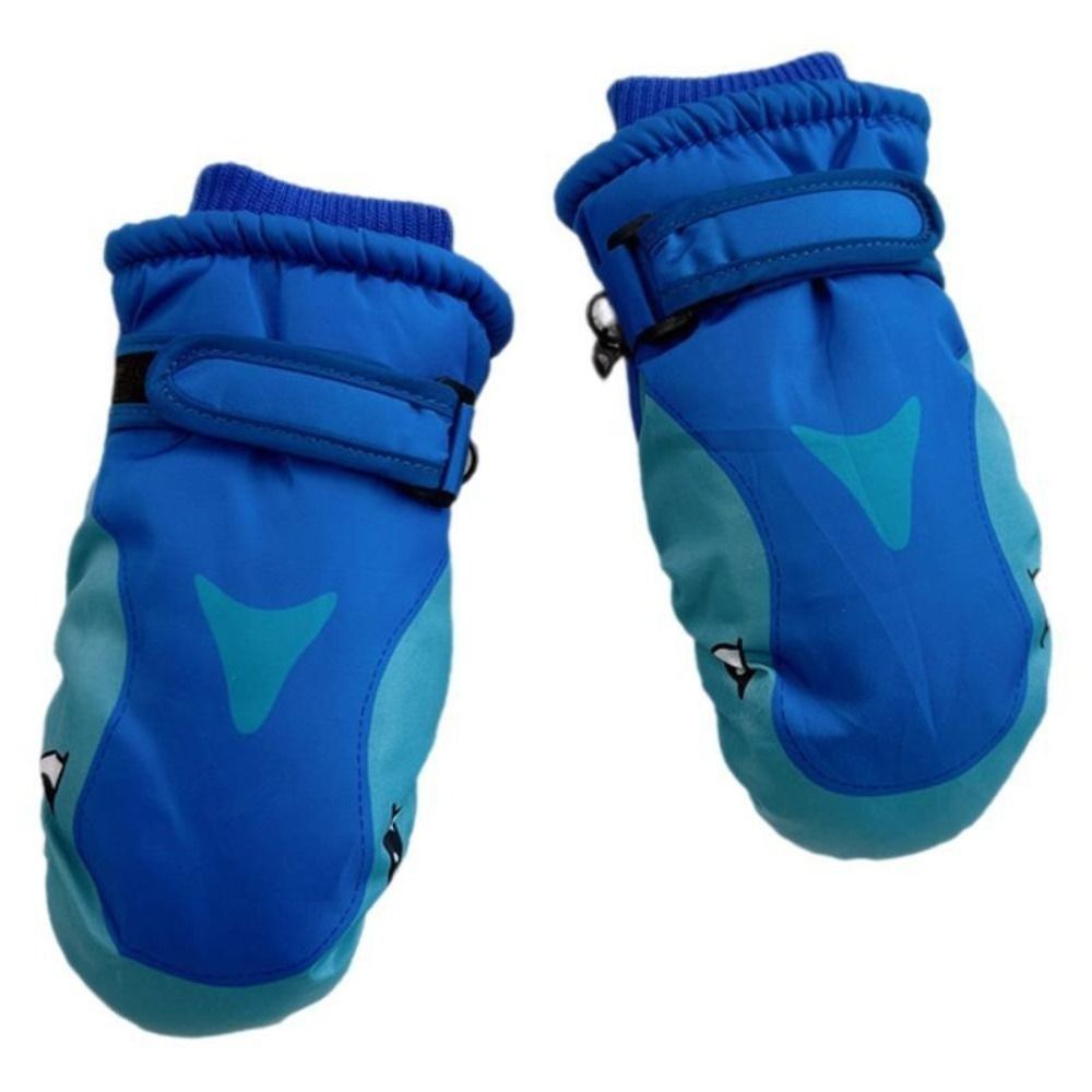 만화 어린이 스키 장갑 너클이 있는 상어 패턴 어린이  - Kids Outdoor Gloves 리뷰 및 가격