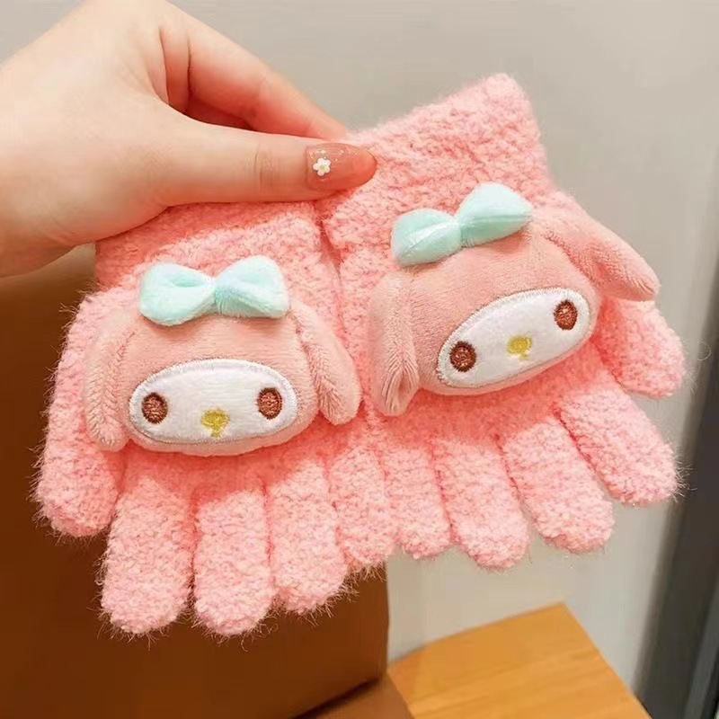 헬로 키티 쿠로미 시나모롤 플러시 장갑 어린이 새로운  - Kids Outdoor Gloves 리뷰 및 가격