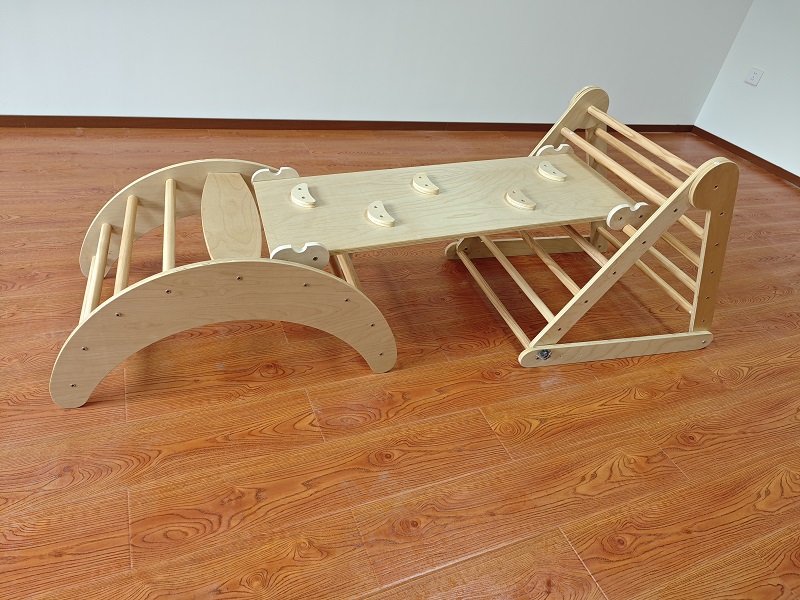 인기 급상승 3-in-1 몬테소리 원목 정원 레인보우  - Kids Outdoor Wooden Playset 리뷰 및 가격