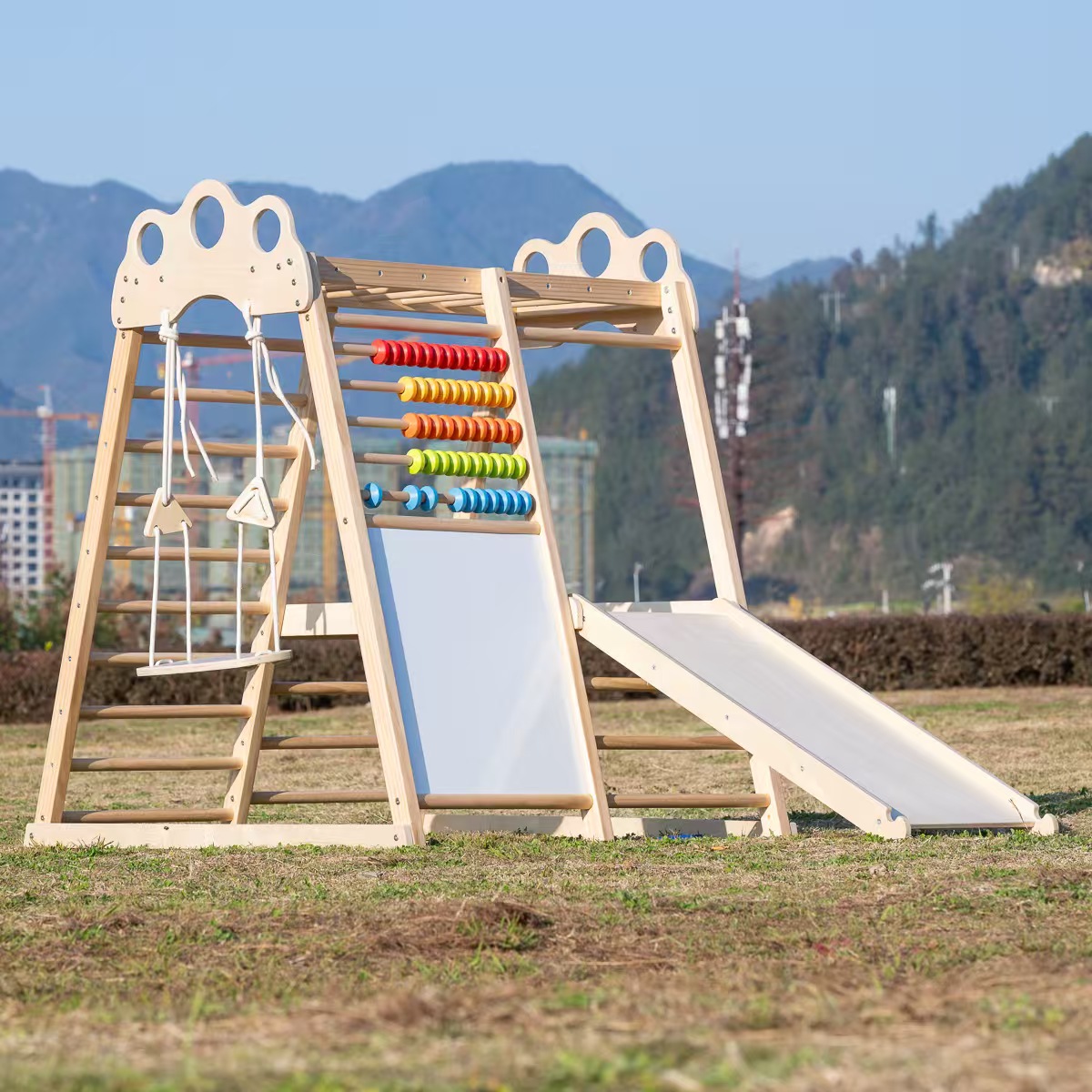 대형 원목 클라이밍 프레임, 실내외 어린이 유아용, 유 - Kids Outdoor Wooden Playset 리뷰 및 가격