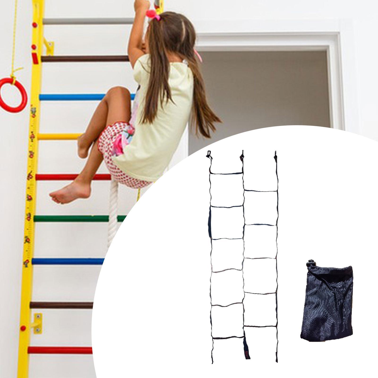 어린이를 위한 휴대용 등반 로프 사다리 교육용 피트니스 - Kids Outdoor Climbing Equipment 리뷰 및 가격