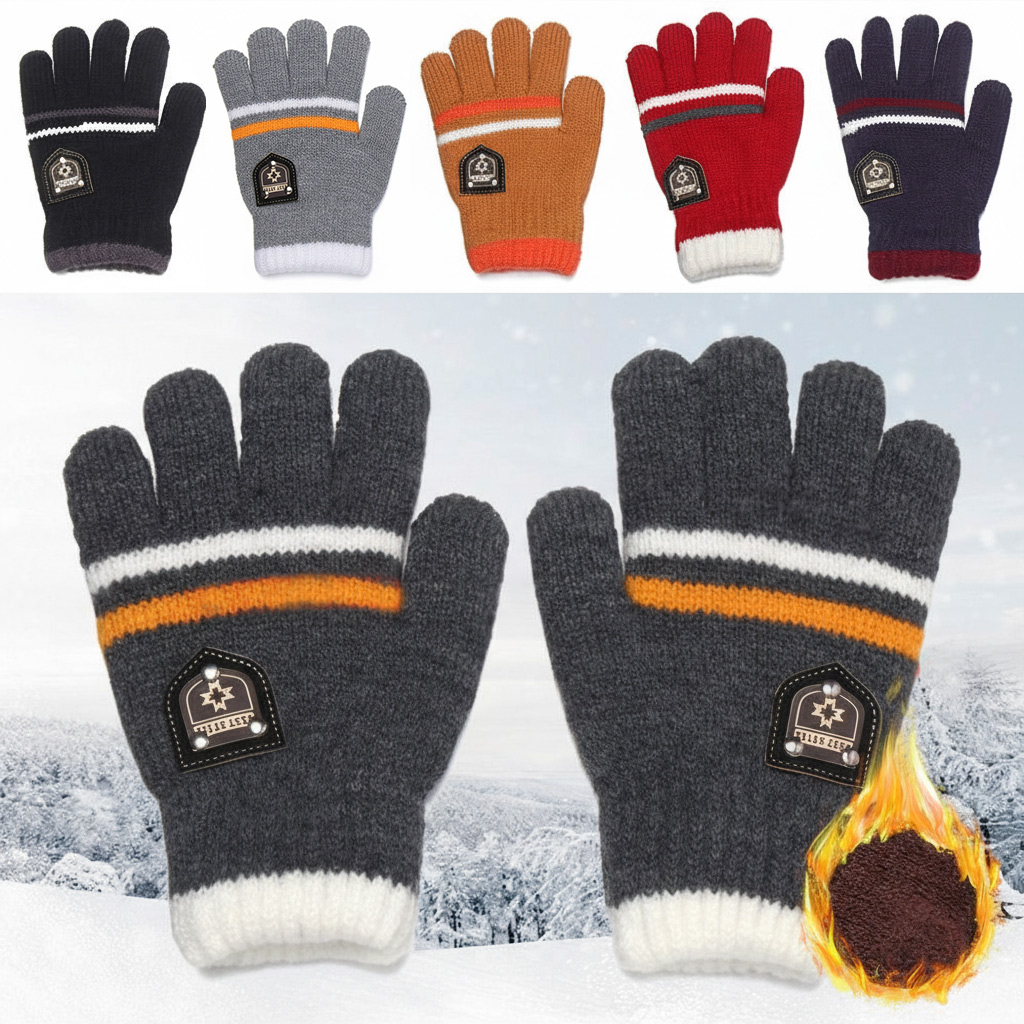 어린이 장갑 겨울 풀 핑거 장갑 니트 소프트 어린이 장 - Kids Outdoor Gloves 리뷰 및 가격