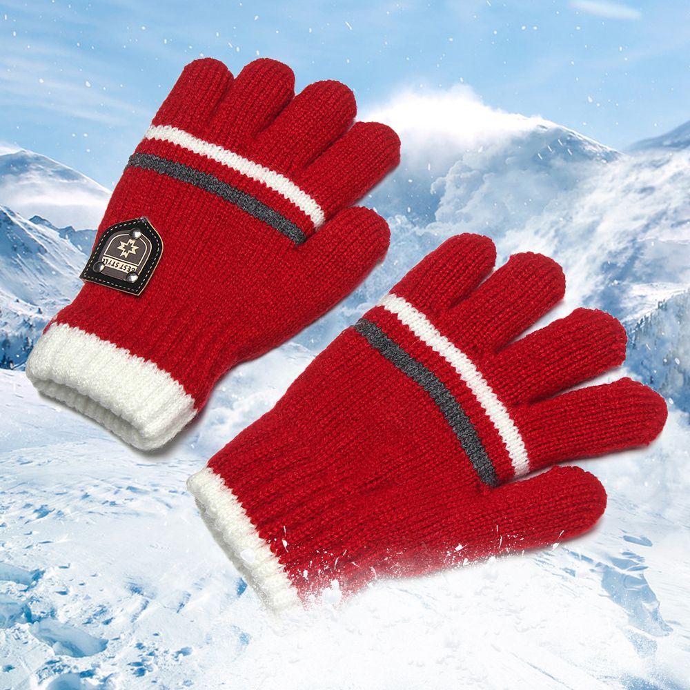 어린이 장갑 겨울 풀 핑거 장갑 니트 소프트 어린이 장 - Kids Outdoor Gloves 리뷰 및 가격