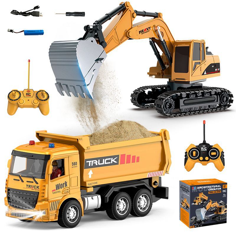 합금 원격 제어 굴삭기 장난감 자동차 조명 효과음 전기 - Kids Outdoor Digger 리뷰 및 가격