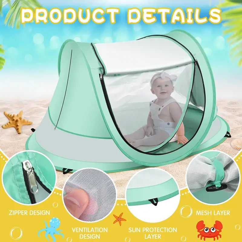 유아용 해변 텐트 야외 아기 그늘막 자외선 차단 접이식 - Kids Outdoor Tent 리뷰 및 가격
