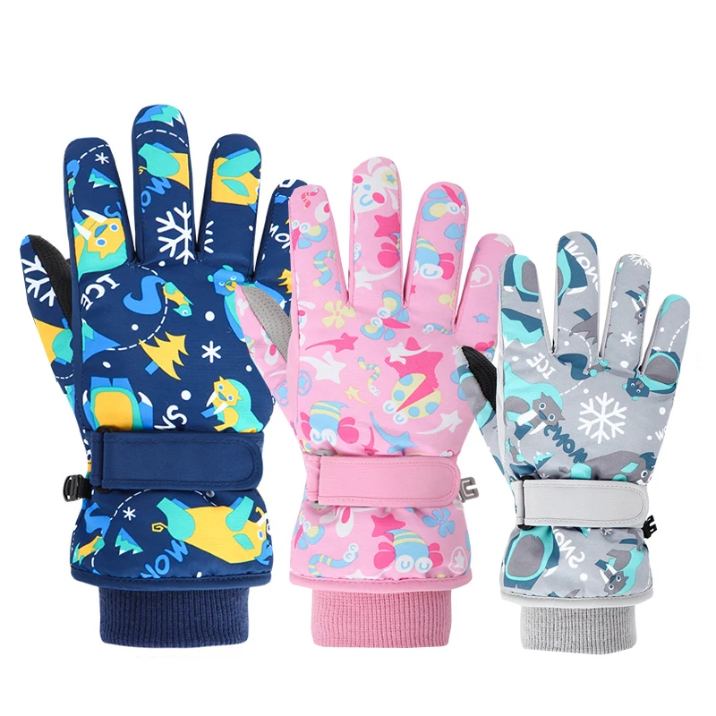 겨울 어린이 스키 장갑 두꺼운 방수 어린이 장갑 스노우 - Kids Outdoor Gloves 리뷰 및 가격
