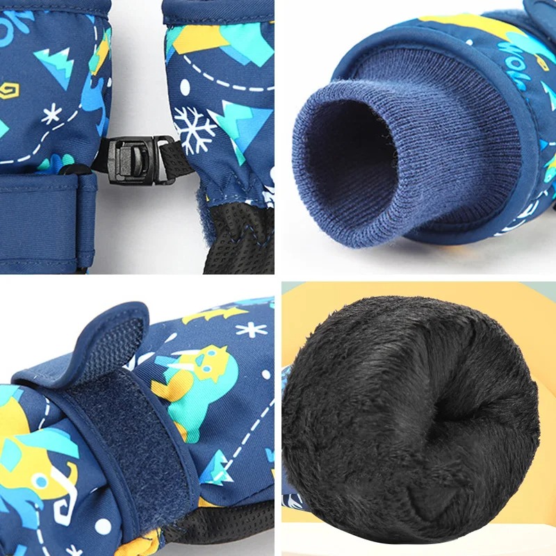 겨울 어린이 스키 장갑 두꺼운 방수 어린이 장갑 스노우 - Kids Outdoor Gloves 리뷰 및 가격