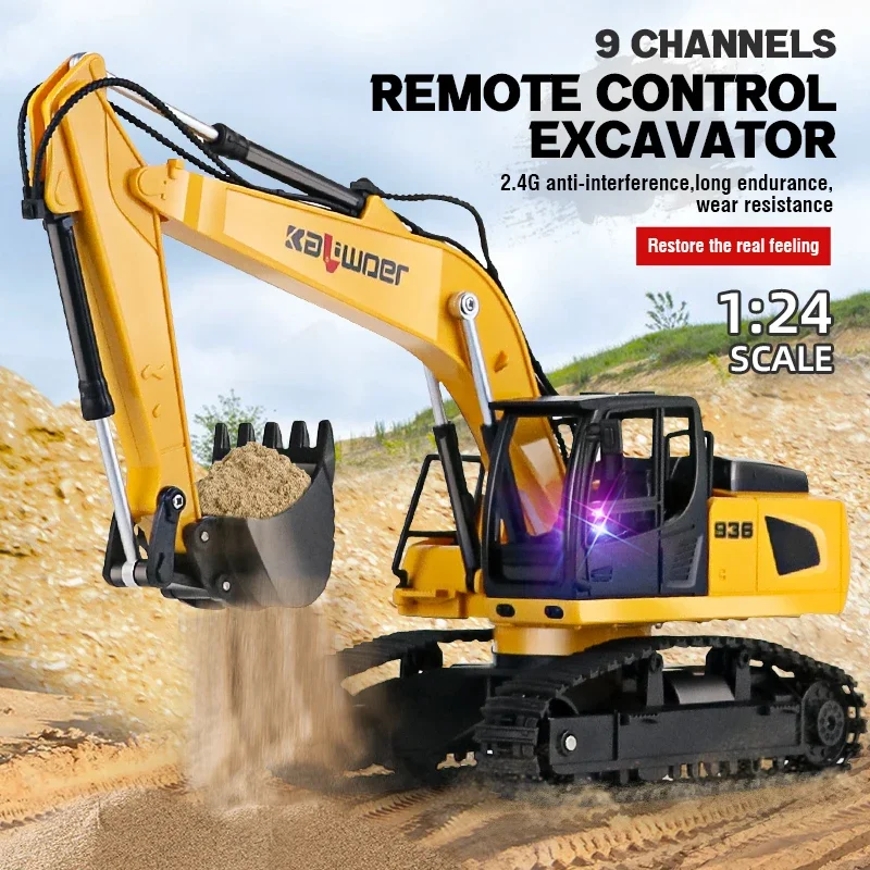 Huina Rc 굴삭기 1/24 9Ch 원격 제어 자동 - Kids Outdoor Digger 리뷰 및 가격