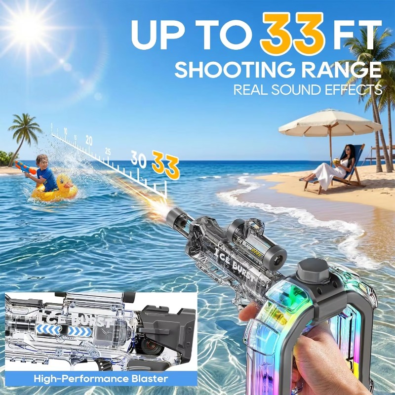 LED 링형 전동 물총 어린이용 강력 슈팅 게임 자동  - Water Gun Soaker 리뷰 및 가격
