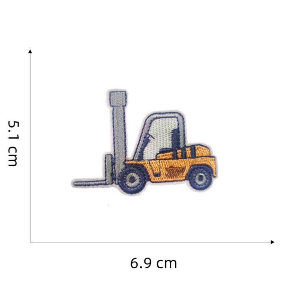 7Pcs 만화 노란색 엔지니어링 차량 굴삭기 철 자수  - Kids Outdoor Digger 리뷰 및 가격