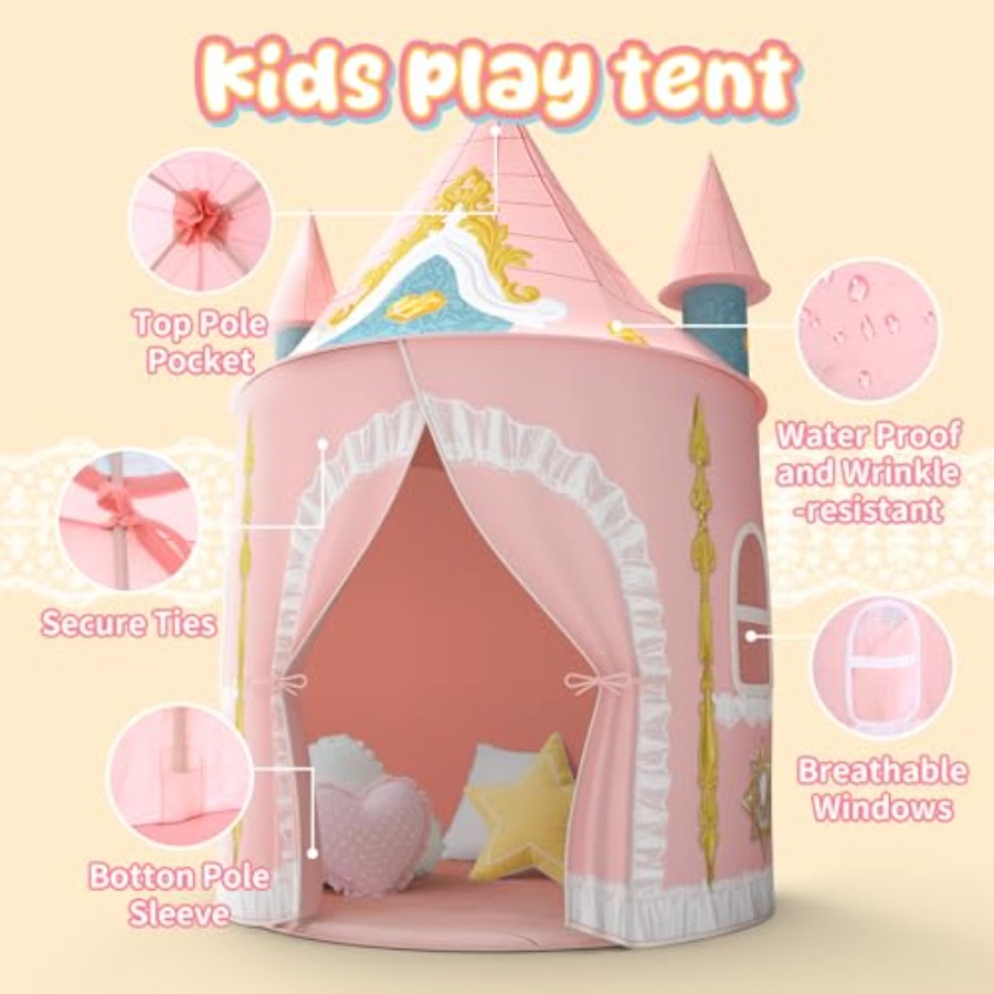 실내/실외용 어린이 놀이 텐트 (3~8세), 폴리에스터 - Kids Outdoor Tent 리뷰 및 가격