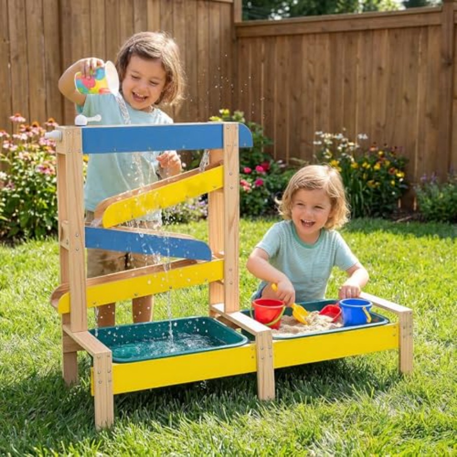 3세 이상 어린이용 야외 놀이 세트: 나무 모래 및 물 - Kids Outdoor Wooden Playset 리뷰 및 가격