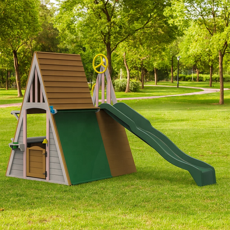 어린이 야외 놀이터 장비 삼각형 몬테소리 나무 성 놀이 - Kids Outdoor Climbing Equipment 리뷰 및 가격