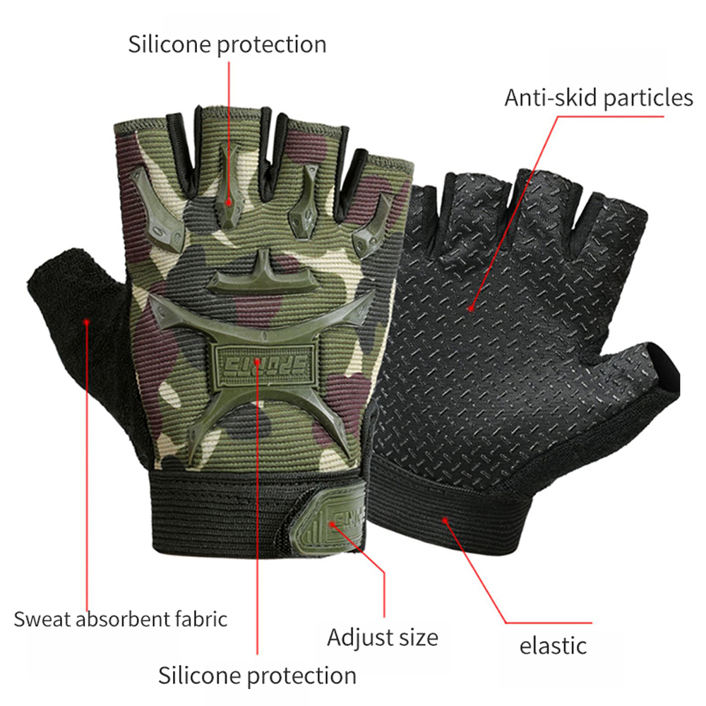 어린이 사이클링 장갑, 반 손가락 자전거 장갑, 미끄럼 - Kids Outdoor Gloves 리뷰 및 가격