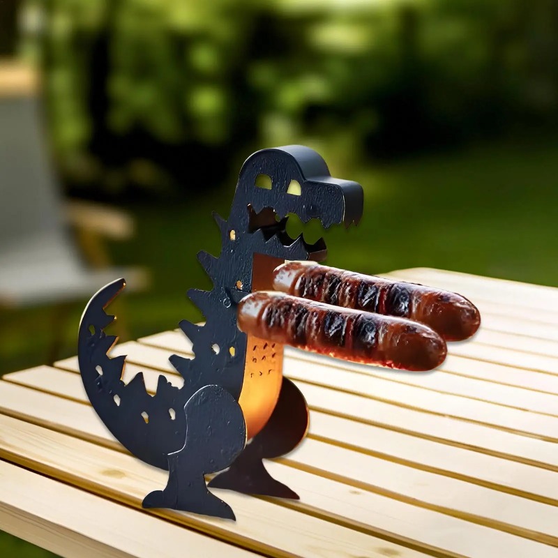 어린이 공룡 모양 핫도그 그릴 롤러 안전 바베큐 포크  - Kids Outdoor Bbq 리뷰 및 가격
