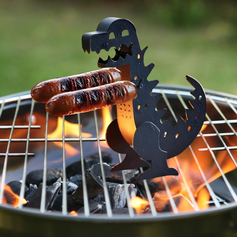 어린이 공룡 모양 핫도그 그릴 롤러 안전 바베큐 포크  - Kids Outdoor Bbq 리뷰 및 가격