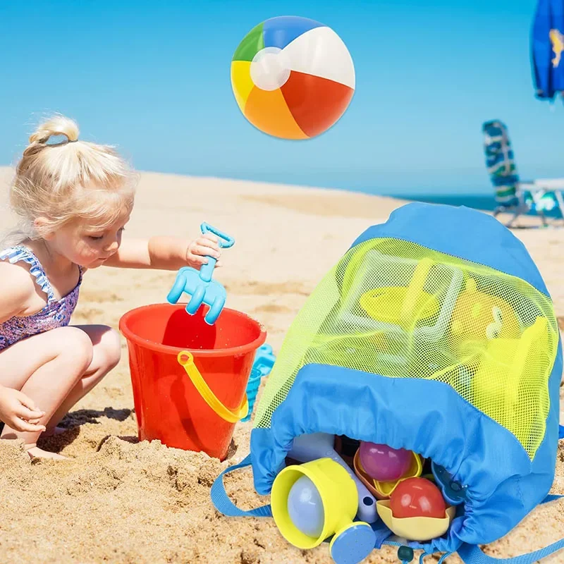 1Pcs 비치 가방 어린이를위한 접이식 휴대용 메쉬 수 - Kids Outdoor Backpack 리뷰 및 가격