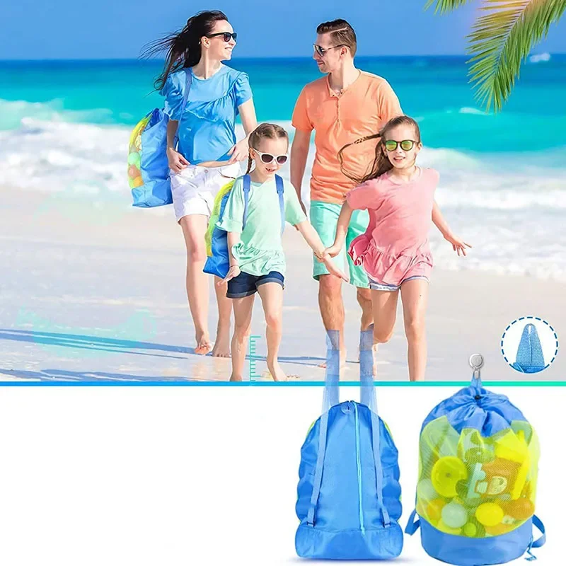 1Pcs 비치 가방 어린이를위한 접이식 휴대용 메쉬 수 - Kids Outdoor Backpack 리뷰 및 가격