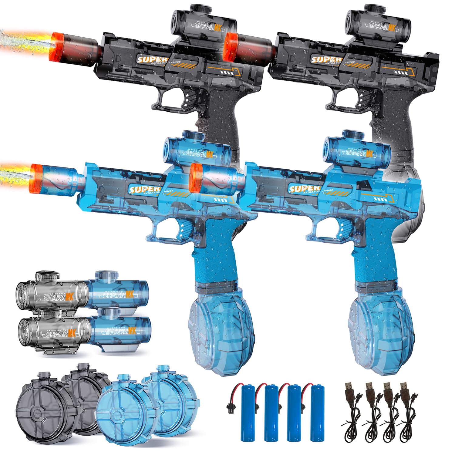어린이 및 성인용 전동 물총, 조명이 있는 자동 물총, - Water Gun Soaker 리뷰 및 가격