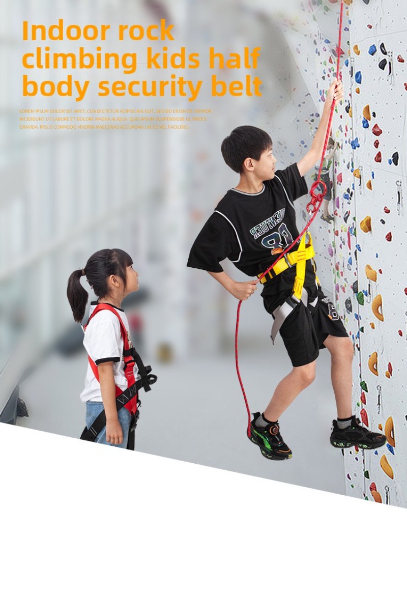 어린이 야외 하네스 스포츠 암벽 등반 반신 안전 보호  - Kids Outdoor Jumping 리뷰 및 가격