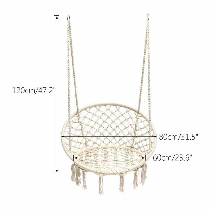 2025 북유럽 정원 수제 니트 라운드 교수형 해먹 야 - Kids Outdoor Chair 리뷰 및 가격